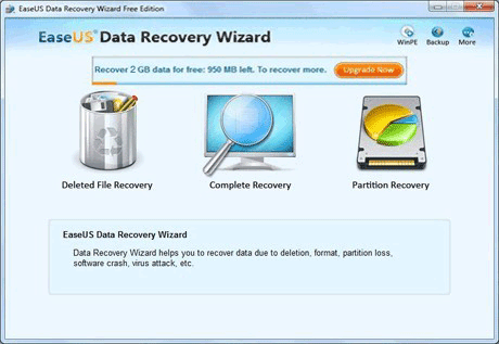 meluncurkan EASEUS Data Recovery Wizard Free Edition untuk memulihkan Kamera Digital