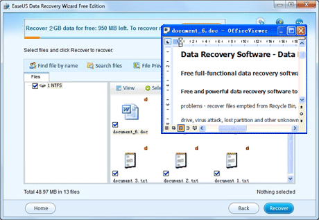 find lost files on deleted partition