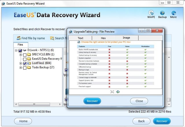 recover deleted files