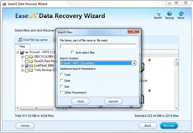 recover deleted files