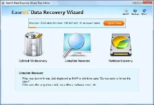 launch EaseUS Data Recovery Wizard Free Edition to recover CF card