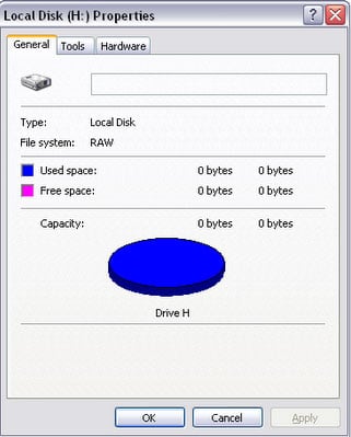 RAW disk partition