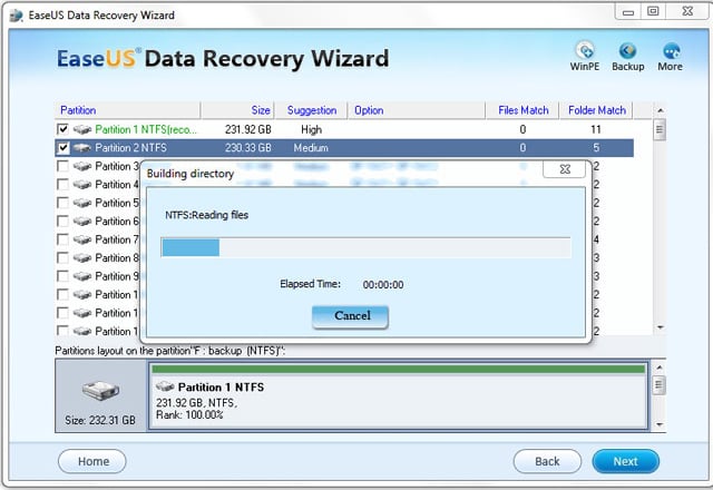 repartition recovery software