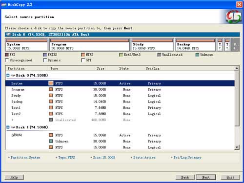 Free high-speed sector to sector disk copy software for hard disk.