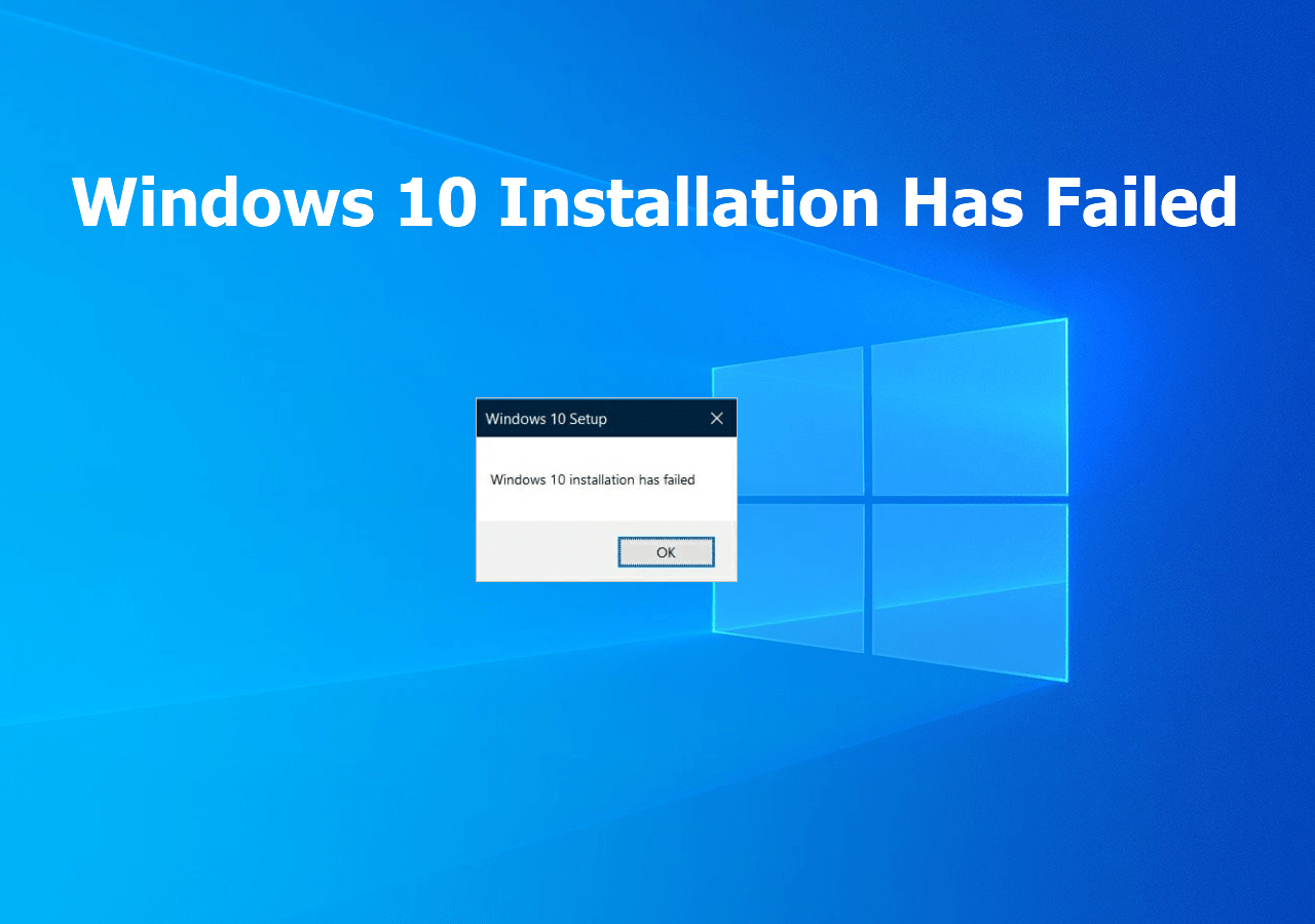 How To Fix Windows 10 Installation Has Failed SOLVED EaseUS