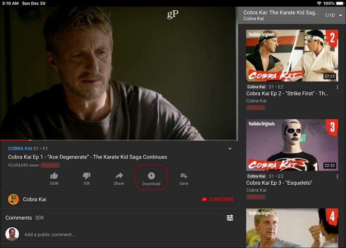 How to download YouTube videos on iPad directly