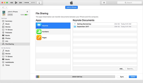 How to transfer files from iPhone to PC with iTunes File Sharing