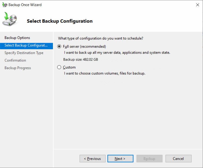 migrating your operating system to a virtual machine windows server backup 3