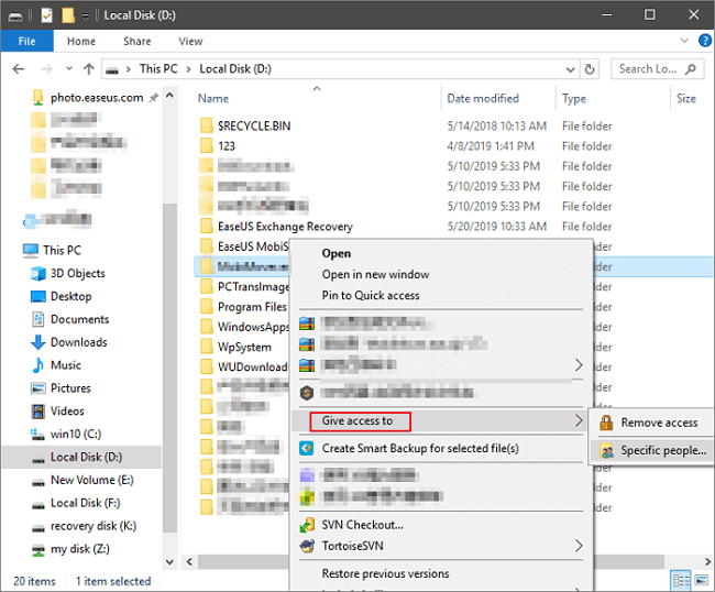 transfer files from old pc to a new one using shared folder-1