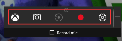 click start record to record gameplay on pc