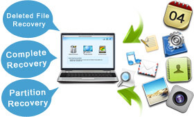 EaseUS data recovery software supports three data recovery modules