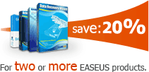 Save 20% when buy two or more EASEUS products.