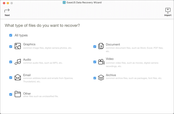 EaseUS Data Recovery Wizard for Mac helps to do Mac Mind File Recovery.
