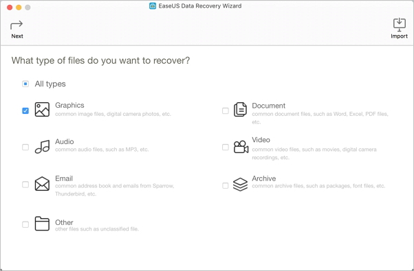 Select File Types