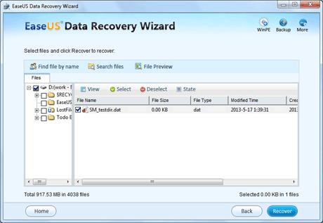 Video recovery software - Preview
