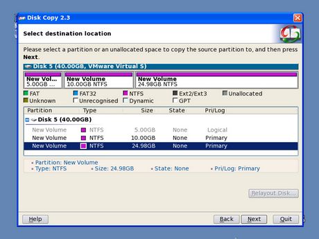 EaseUS Disk Copy Screenshot