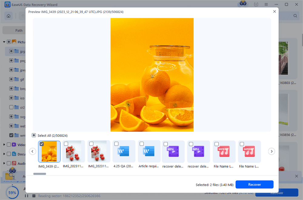 recover external disk step 3