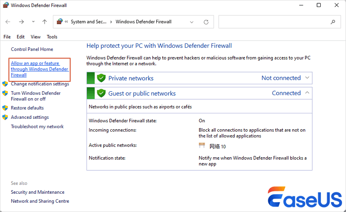 alle Anwendungen durch Windows Defender
