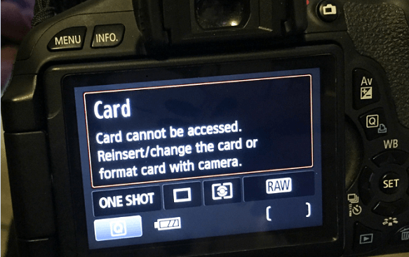 How Fix 'Card Cannot Be Accessed' Error in Canon Without Losing Data - EaseUS