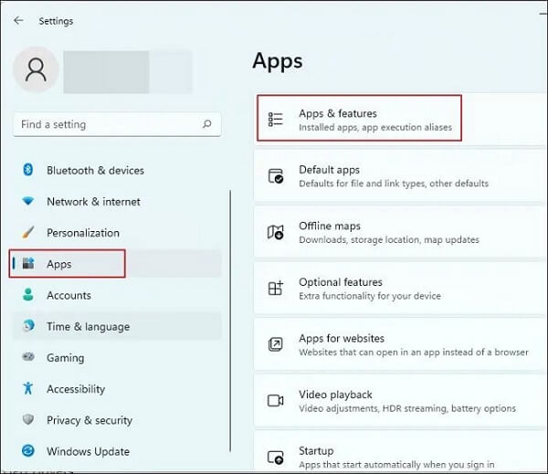 Buka Aplikasi dan Fitur