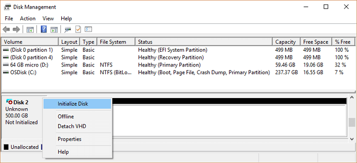unable to initialize drive 0 unable to initialize drive 0