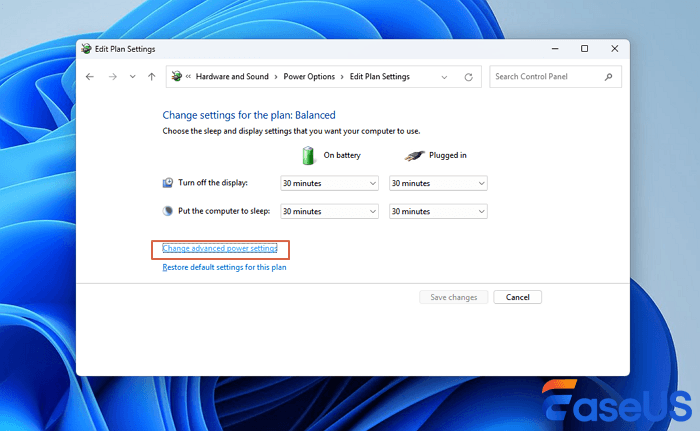 Change advanced power