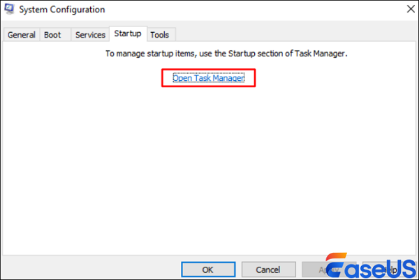 Klik buka pengelola tugas
