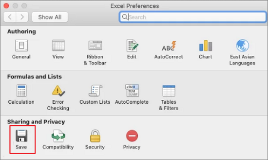 how to turn on autosave on excel