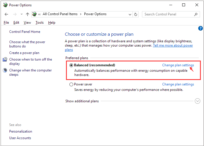 settings change device unknown windows plan easeus hdd ssd fix step manager power advanced