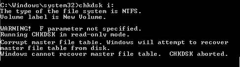 Fixed – Corrupt Master File Table Windows Cannot Recover Master File Table Chkdsk Aborted | Eassos