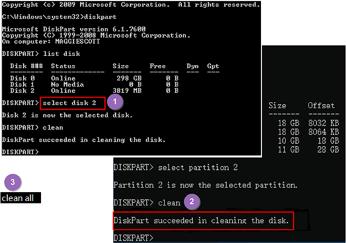 How to Diskpart Erase/Clean a Drive Through the Command Prompt