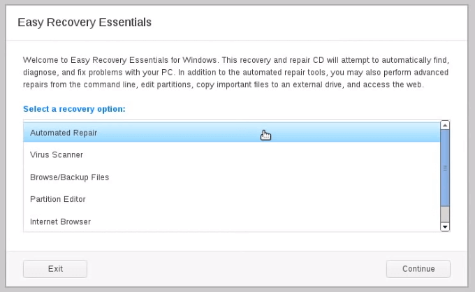 easy recovery essentials for windows 7 iso