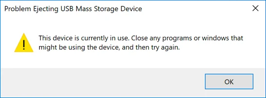 How to Fix Problem Ejecting USB Mass Storage Device on Windows - EaseUS