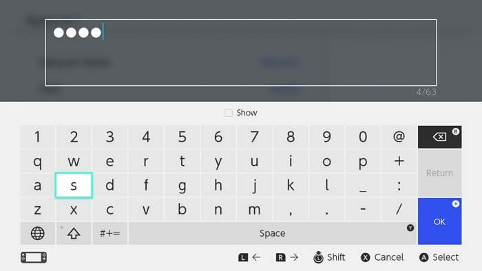WiFi-Passwort eingeben