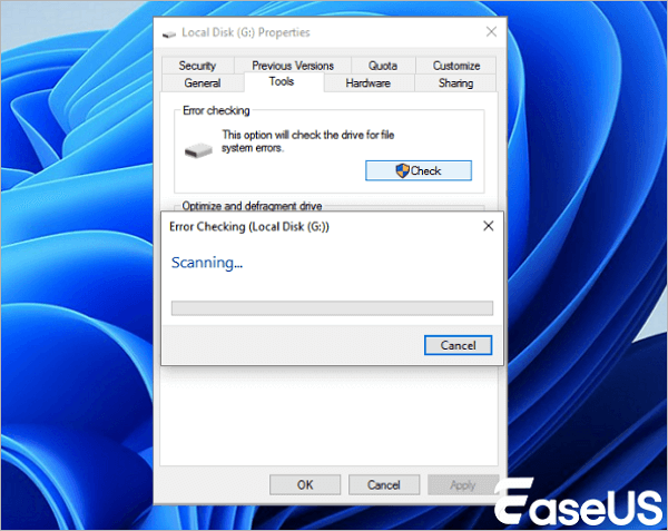 Fix access denied error on inaccessible storage device.