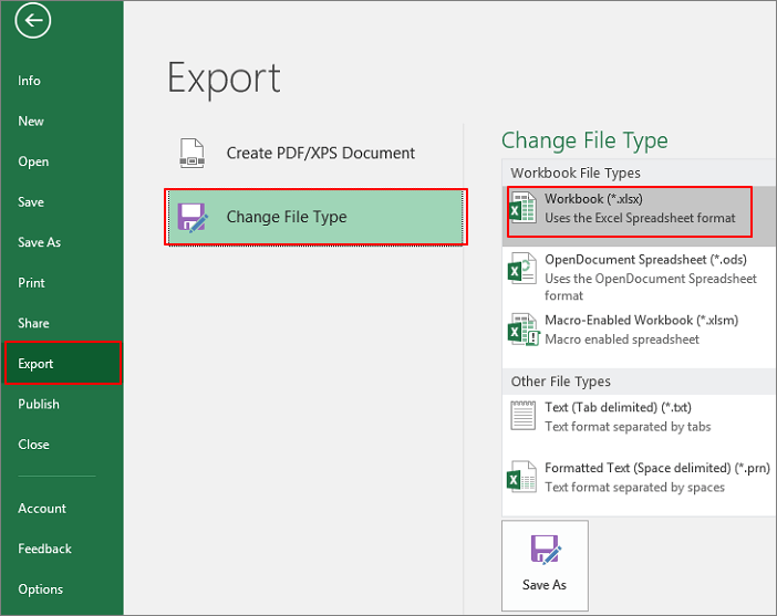 excel 2016 wont open xlsx files