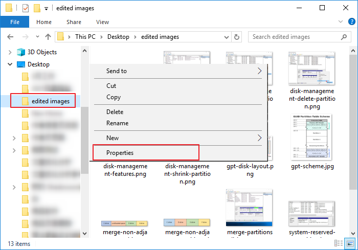 Right click and click Properties