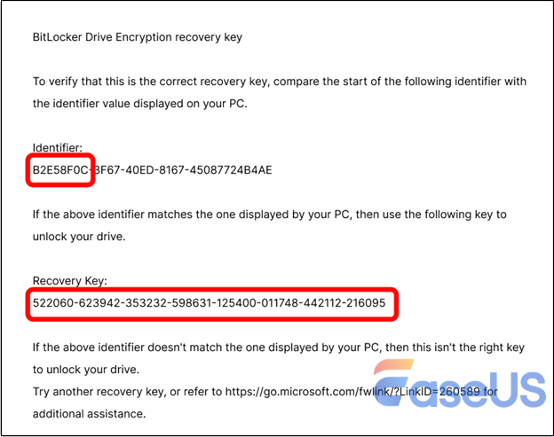 vind de sleutel op een afdruk