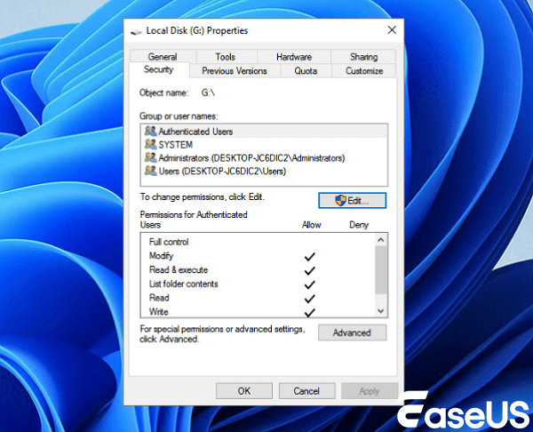 Fix access denied error.