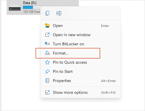 mengonversi sistem berkas dari FAT32 ke exFAT