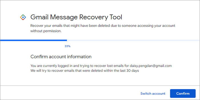 Gmail recovery tool
