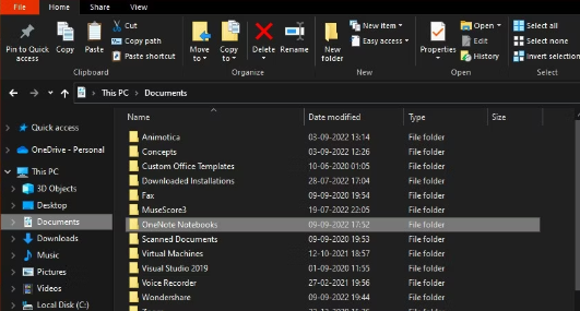OneNote-Notizbücher