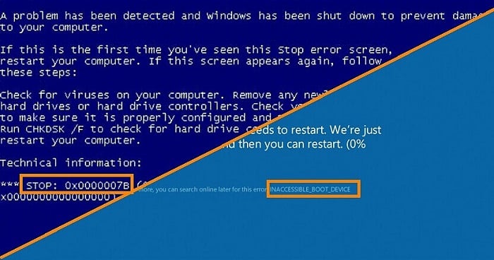 how to fix blue screen with command prompt windows 10
