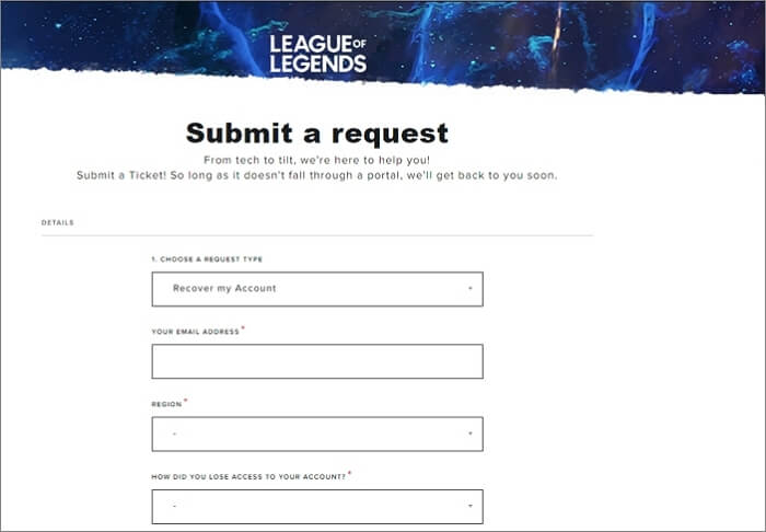 Full Ways to Recover Lost or Old League of Legends Account - EaseUS