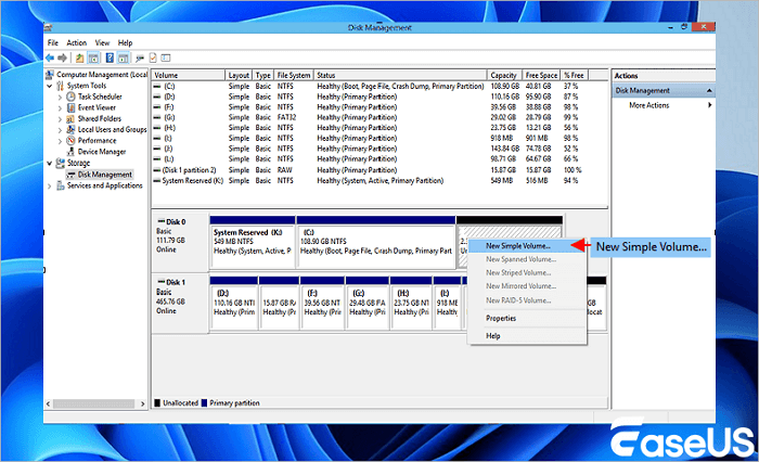 Windows 10 disk management 2