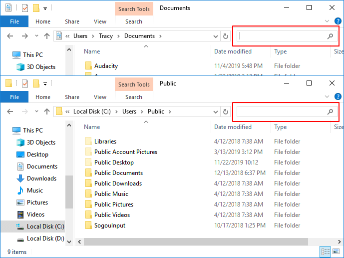 files saved to desktop not showing or