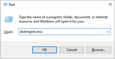 check total hard drive size in disk management