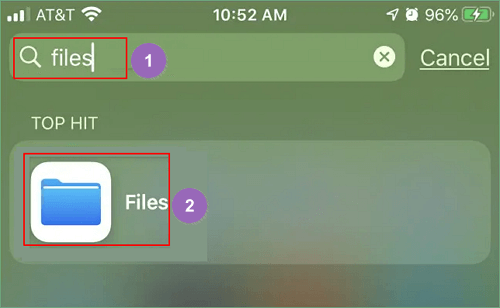 Open Files on iPhone