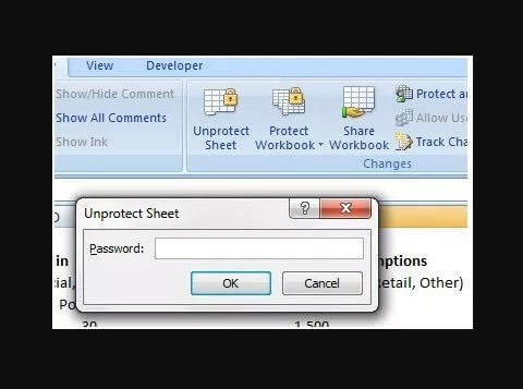 come sbloccare Excel con password