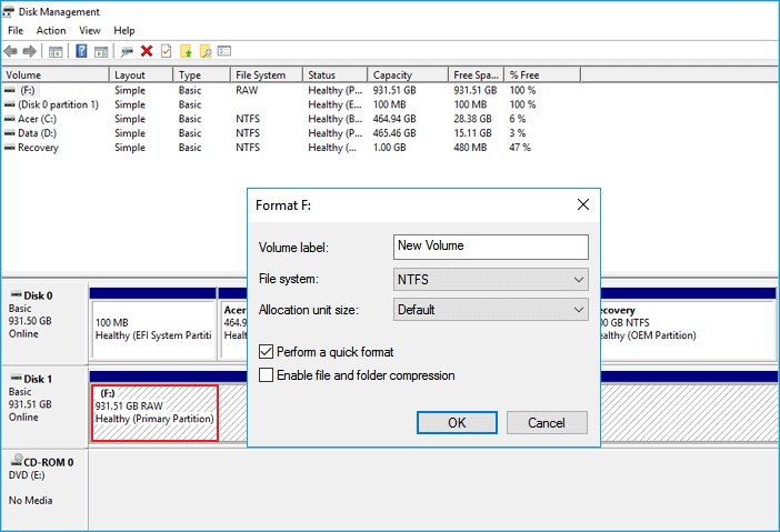 how do i reformat my external hard drive for pc